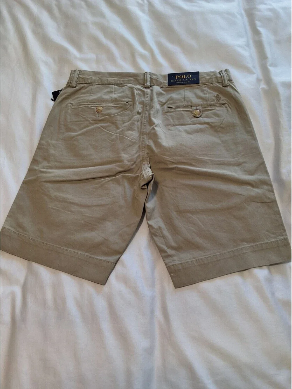 Polo Ralph Lauren Stretch Slim Fit Chino Shorts in Khaki Size 30